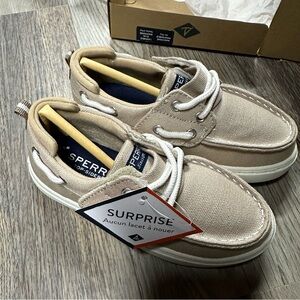 NWT Sperry Unisex-Child Sea Ketch Washable Toddler 10M Khaki